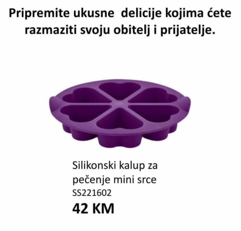 Tupperware Silikonski Kalup Srce Pribor Za Jelo I Kuhanje Olx Ba