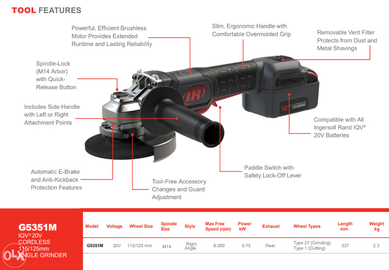 Novo Ingersoll Rand Aku Brusilica G M Brusilice Olx Ba