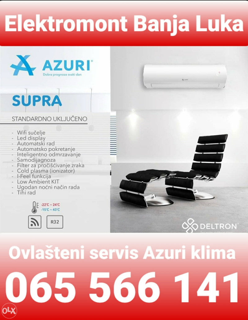 AZURI Klima SUPRA INVERTER -22° Wi-Fi Banja Luka - Klima Uređaji - OLX.ba