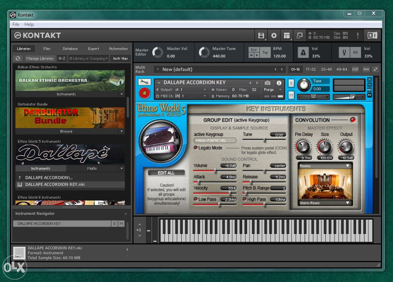 Harmonike za Kontakt 6