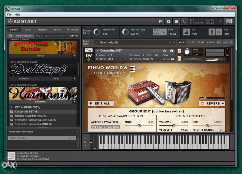 Harmonike za Kontakt 6