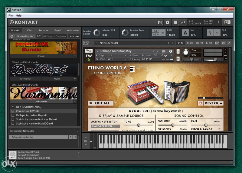 Harmonike za Kontakt 6