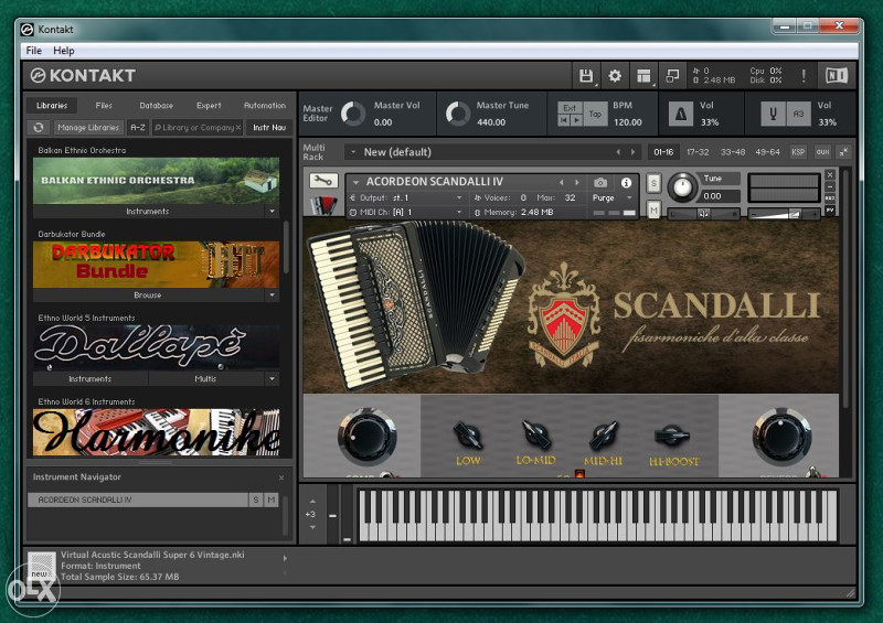 Harmonike za Kontakt 6