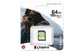 KINGSTON 64GB SD CARD CLASS 10 CANVAS PLUS (0026321)