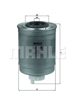 Filter goriva ford transit 2.5 d td -Mahle