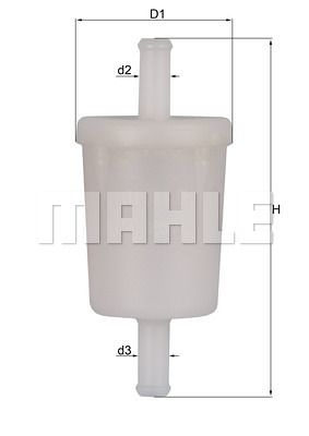 Filter goriva volvo c70 2.3 t5/s60 2.5 t -Mahle