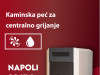 Kamin na pelet 22 KW pumpa+posuda