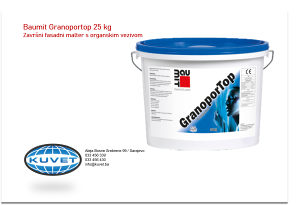 Baumit Granoportop 25 kg, fasadni malter