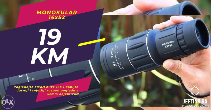 Monokularna optika s dvostrukim fokusom