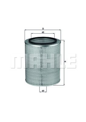 Filter vazduha volvo n10 n10/270 -Mahle
