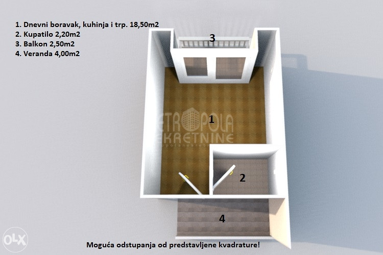 Zemljišna parcela sa manjim objektom, Nadosjek, Ilidža
