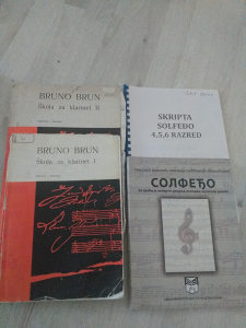 Knjige solfeđo i klarinet
