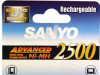 Punjive baterije SANYO ADVANCED 2xAA Ni-MH 2500mah