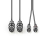 XLR AUDIO KABAL - XLR 3POL X2 NA RCA X2 CINC (020315)