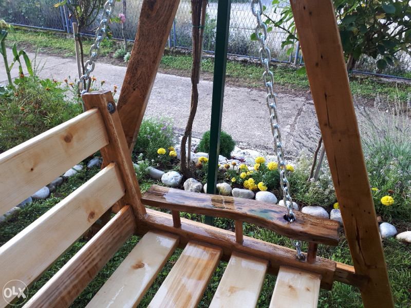LJULJACKA DRVENA VRTNA HRAST-EPOKSIDNA SMOLA