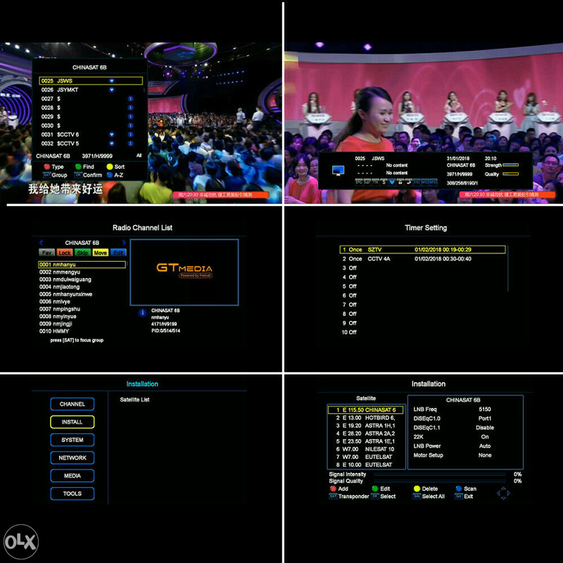 DVB S2 besplatni programi satelitski wifi tv lcd V7S HD