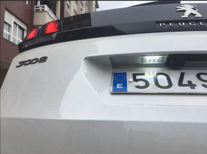 LED za Peugeot svjetlo tablica 107 207 307 308 407