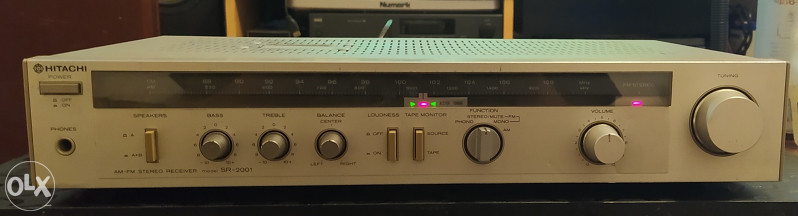 Hitachi SR-2001 AM/FM Stereo Receiver VINTAGE