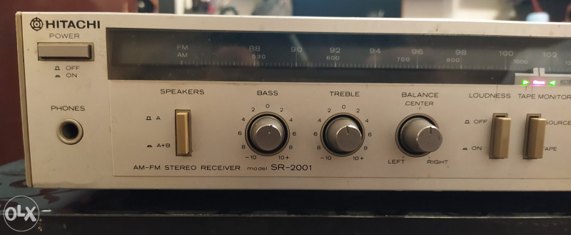 Hitachi SR-2001 AM/FM Stereo Receiver VINTAGE