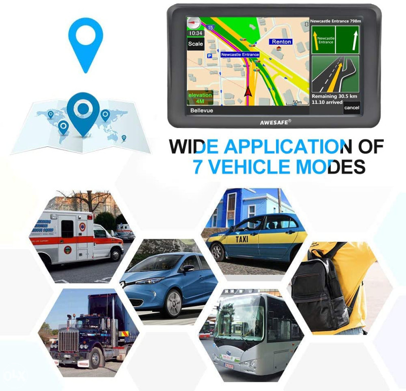 GPS NAVIGACIJA IGO PRIMO - 7" AWESAFE, KW, 2020 MAPE