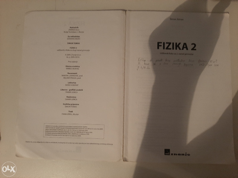 Fizika 2, Udžbenik iz fizike za 2. razred gimnazije