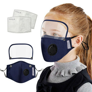 Dječija plava vizir maska PM2.5 sa zastitnim filterom