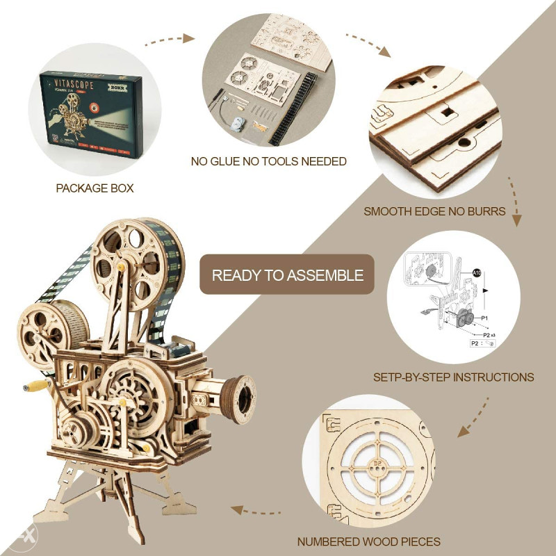 ROKR LK601 Vintage Movie Projector Kickstarter maketa