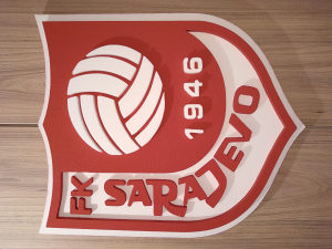 FK Sarajevo 3D grb od stiropora