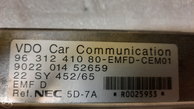 Peugeot 607 ekran- display