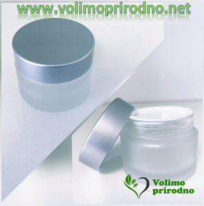 Kozmetička staklena kutija Silver 50ml