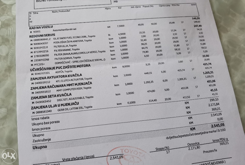 Toyota Corolla 1.4 D4D Automatik Registriran 1 Vlasnik