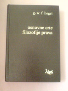 filozofija Hegel: Osnovne crte filozofije prava