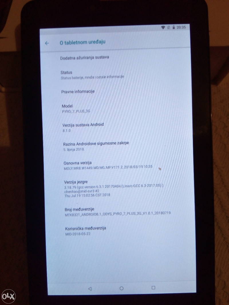 Tablet Odys 7 3G Dual SIM Android 8.1