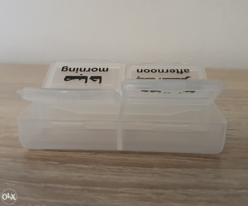 Kutija za tablete, raspored za dan