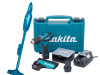 MAKITA AKU SET 10.8 V BUŠILICA-ODVIJAČ I RUČNI USISIVAČ