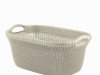 Korpa za veš čisti bijeli Knit 3677-X64 CURVE
