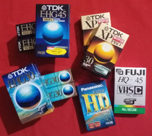 TDK, Panasonic, Fuji VHS-C video kasete