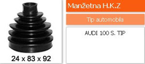 Manžetna kinetičkog zgloba AUDI 100 stari tip