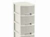 Ladičar sa 4 ladice bijeli Knit 0073-X64 CURVER