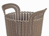 Korpa za odlaganje okrugla smeđa Knit 3671-X59 CURVER