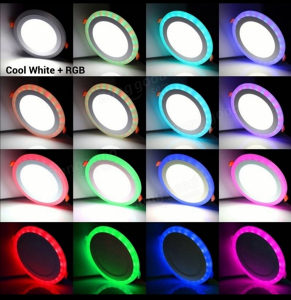 LED PANEL RGB 18+6W - NADGRADNI