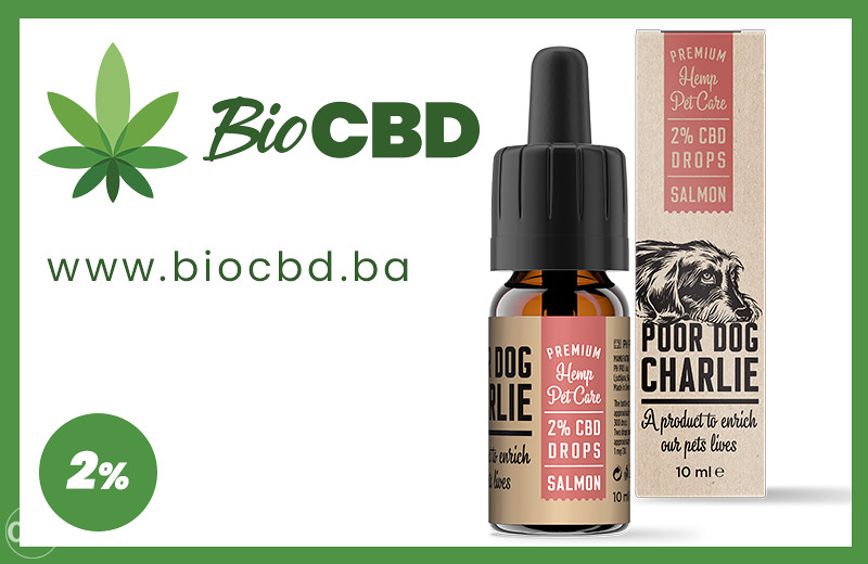 CBD kapi - Poor dog Charlie - okus lososa