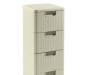 Ladičar sa 4 Ladice Rattan Bijeli 209907 CURVER