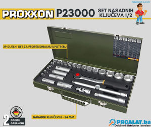 PROXXON Set nasadnih ključeva P23000 1/2 29 KOM