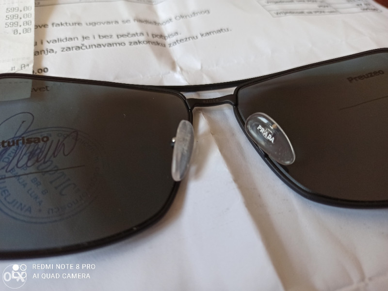 Naocale Prada , nove 2020 model,optika Stanković,račun,