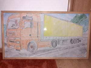 Crtež kamiona Man tgx,tga..