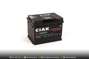 Akumulator CIAK Starter, 12V 55Ah, D+ CS55D