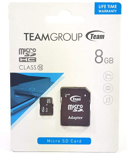 Micro SD HC 8GB