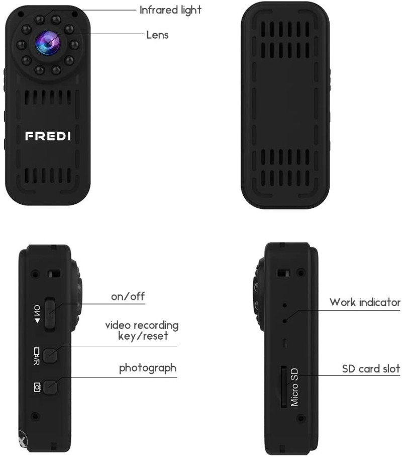 Mini kamera FREDI L16 1080p wireless