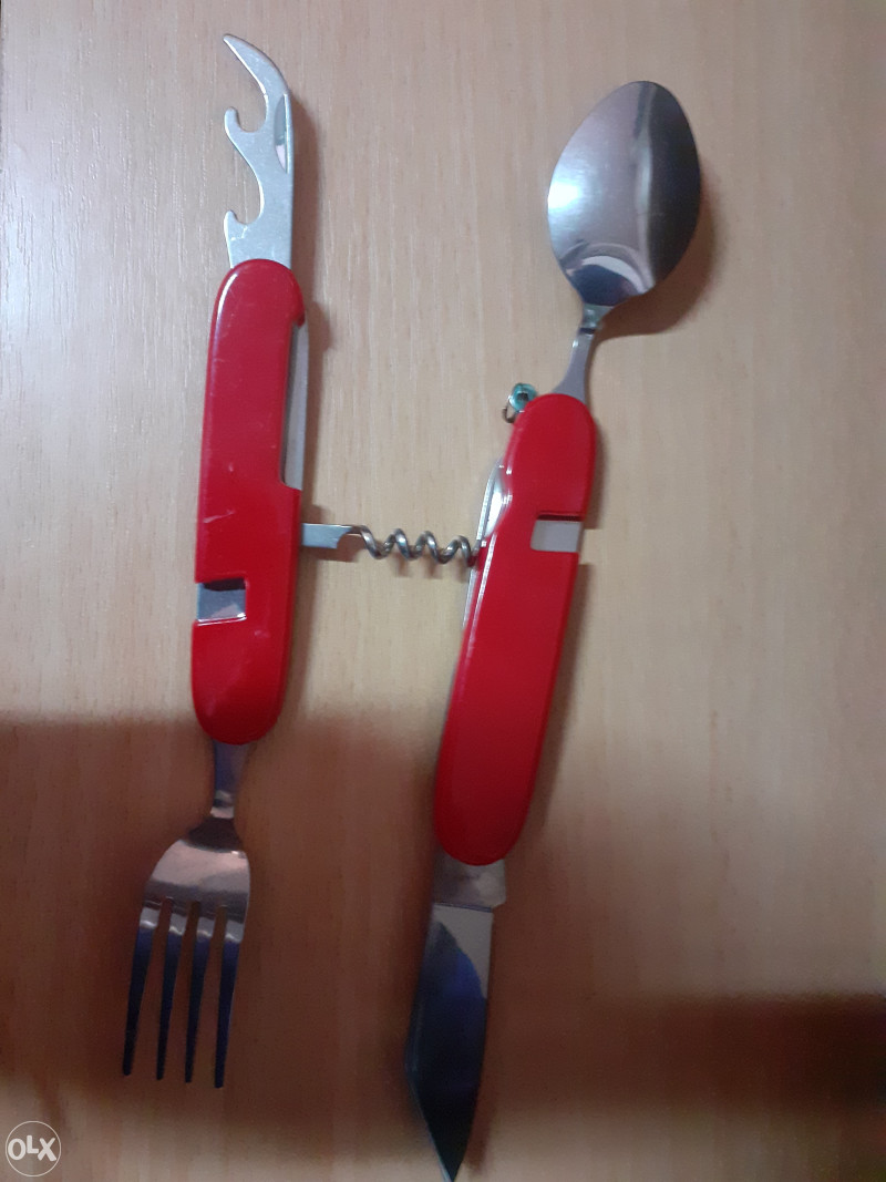 Set za preživljavanje nožić kašika viljuška